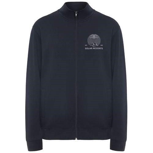 Obrázky: Tm.modrá unisex mikina na zip Ulan 280, XL, Obrázek 3