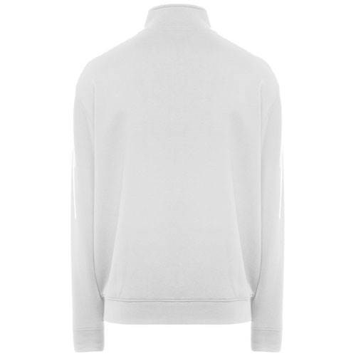 Obrázky: Bílá unisex mikina na zip Ulan 280, XXXL, Obrázek 2