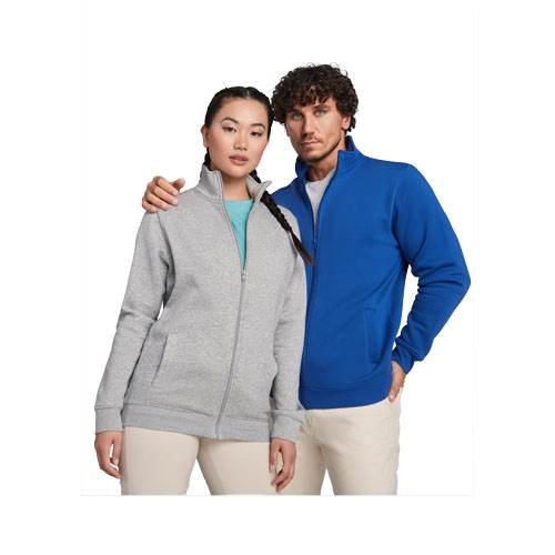 Obrázky: Bílá unisex mikina na zip Ulan 280, XXXL, Obrázek 5
