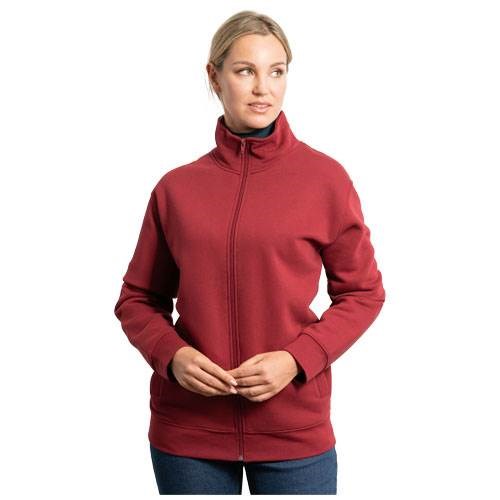 Obrázky: Šedá unisex mikina na zip Ulan 280, XXL, Obrázek 4