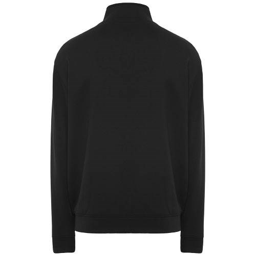 Obrázky: Černá unisex mikina na zip Ulan 280, L, Obrázek 2