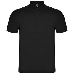 Obrázky: Černá unisex polokošile Austral 180, XXL