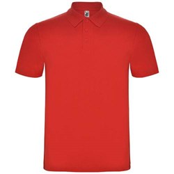Obrázky: Červená unisex polokošile Austral 180, XXL
