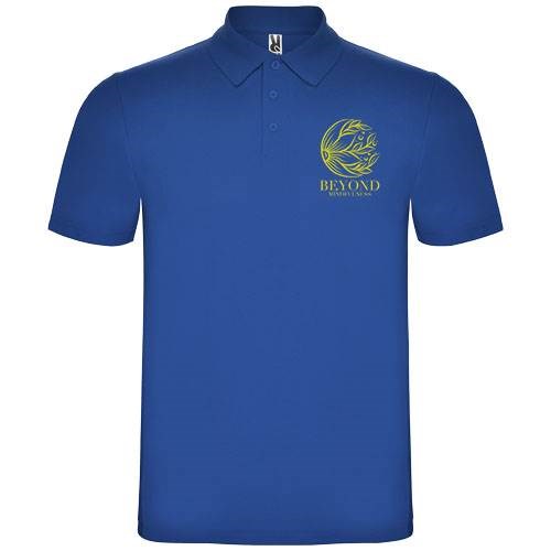 Obrázky: Modrá unisex polokošile Austral 180, XXXL, Obrázek 3