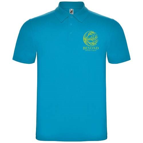 Obrázky: Tyrkysová unisex polokošile Austral 180, M, Obrázek 3