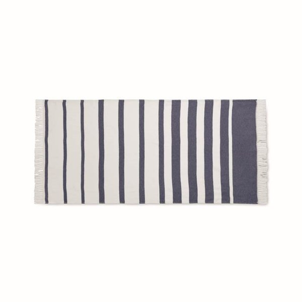 Obrázky: Modrá osuška SEAQUAL® hammam 70x140 cm, Obrázek 2