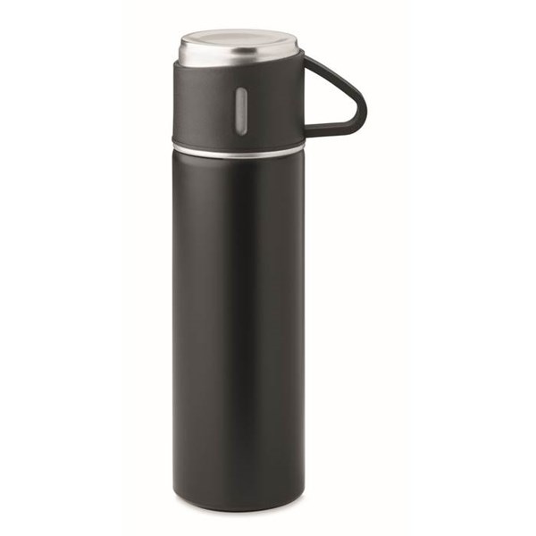 Obrázky: Černá nerezová termoska 420ml s hrnkem 150ml, Obrázek 6