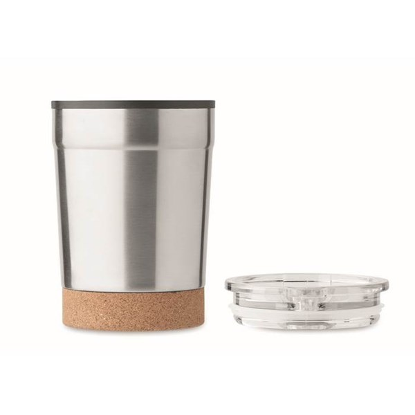 Obrázky: Stříbrný dvoustěnný hrnek 300 ml s posuv.víčkem, Obrázek 5