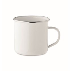 Obrázky: Sublimační bílý smaltovaný retro hrnek 500 ml