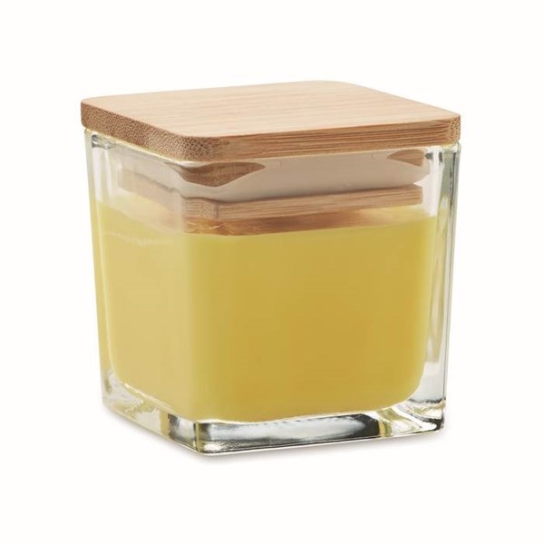 Obrázky: Čtvercová vonná svíčka 50gr, citron