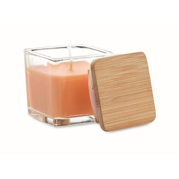 Obrázky: Čtvercová vonná svíčka 50gr, pomeranč, Obrázek 2