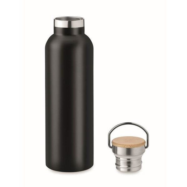 Obrázky: Dvoustěnná láhev 750ml, černá, Obrázek 2