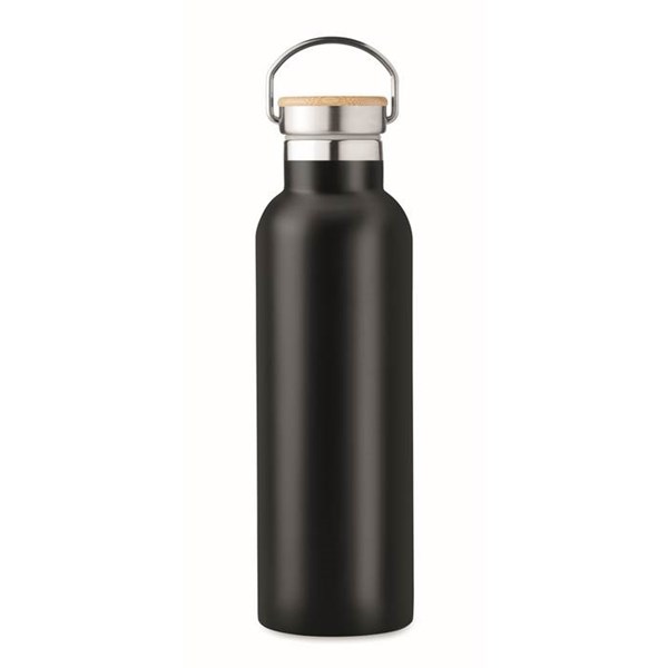 Obrázky: Dvoustěnná láhev 750ml, černá, Obrázek 4