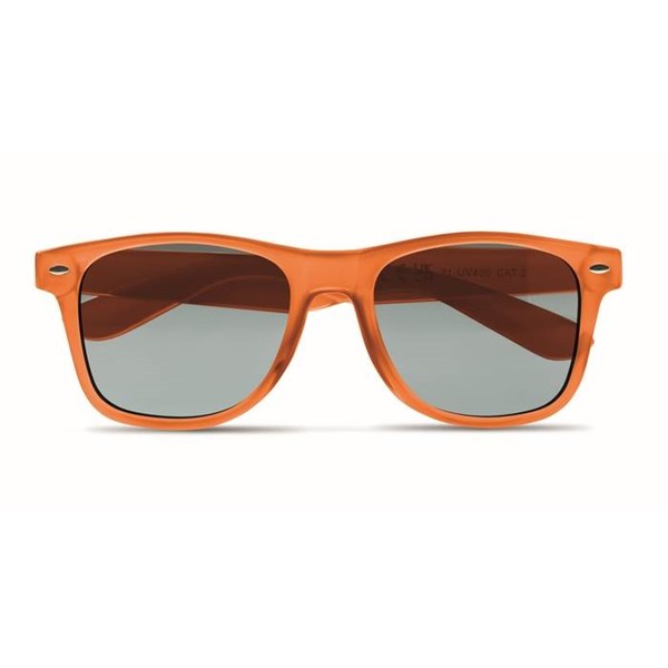 Obrázky: Transparen.oranžové sluneční brýle s RPET obrubou, Obrázek 2