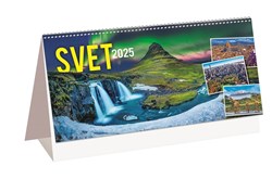 Obrázky: SVET, stolový štrnásťdenný kalendár, 297x138 mm