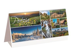 Obrázky: POÉZIA SLOVENSKA, stolový štrnásťdenný kalendár, 297x138 mm