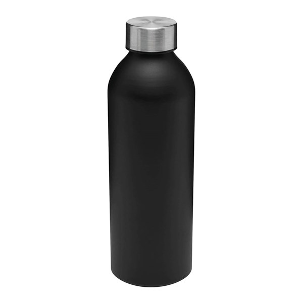 Obrázky: Černá hliníková láhev na pití 750 ml, šroub. víčko