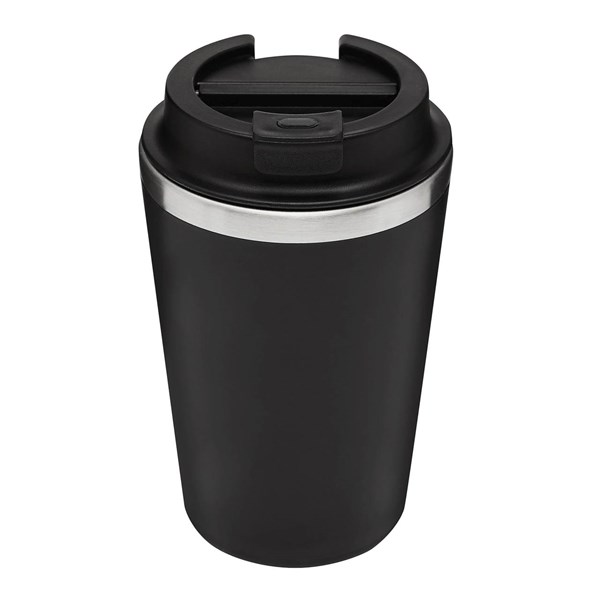 Obrázky: Dvoustěnný termohrnek 350ml nerez/plast černý
