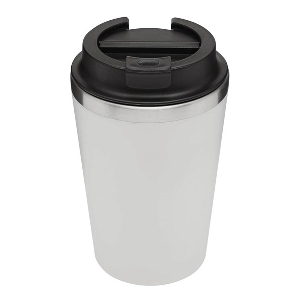 Obrázky: Dvoustěnný termohrnek 350ml nerez/plast bílý
