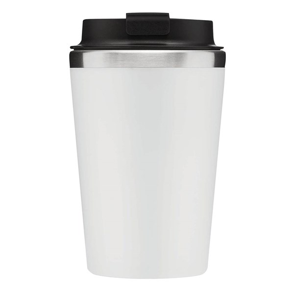 Obrázky: Dvoustěnný termohrnek 350ml nerez/plast bílý, Obrázek 2
