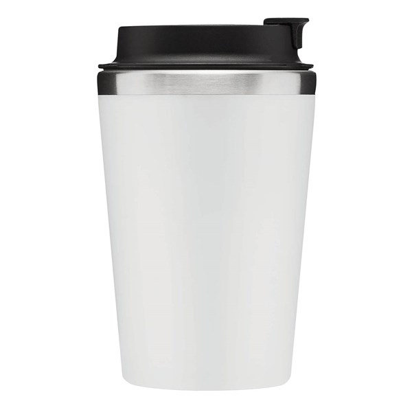 Obrázky: Dvoustěnný termohrnek 350ml nerez/plast bílý, Obrázek 3