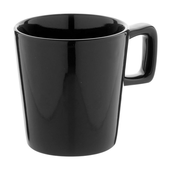 Obrázky: Lesklý černý keram. hrnek v kraft. krabičce 280ml, Obrázek 2