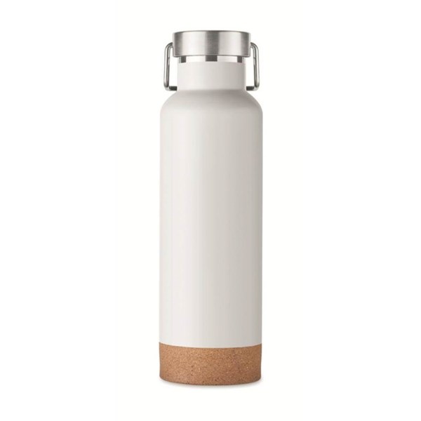 Obrázky: Bílá dvoustěnná recyklo. nerez termoska 500 ml, Obrázek 7
