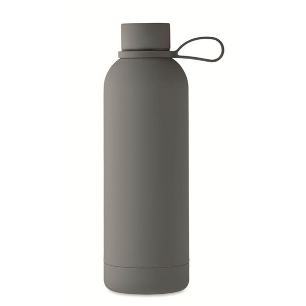 Obrázky: Tm.šedá termoska 500ml z rec.oceli s pogum.povrchem, Obrázek 5