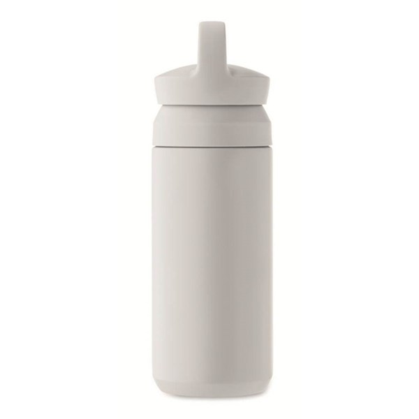 Obrázky: Bílá termoska z rec. oceli 320 ml, dvojité víčko, Obrázek 5