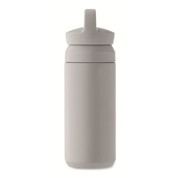 Obrázky: Šedá termoska z rec. oceli 320 ml, dvojité víčko, Obrázek 3