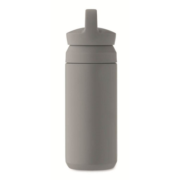 Obrázky: Tmav.šedá termoska z rec.oceli 320 ml,dvojité víčko, Obrázek 6