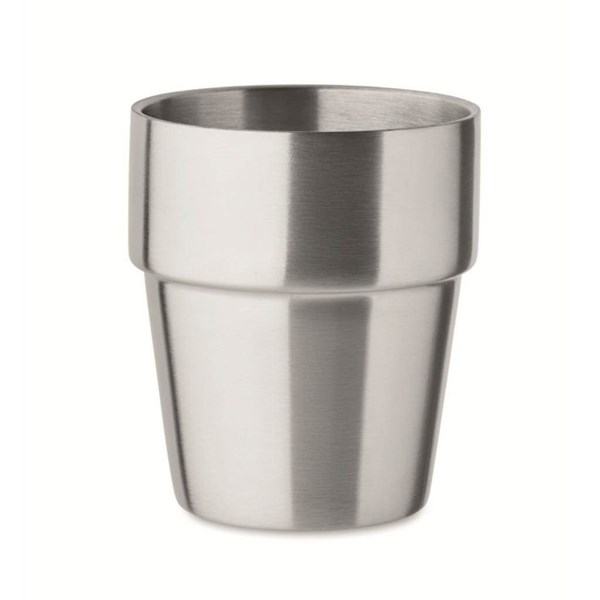 Obrázky: Mat.stříbr.termohrnek z rec. nerezu 250 ml,bez víka
