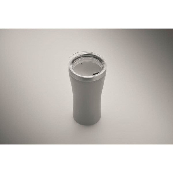 Obrázky: Malý termohrnek z rec. nerezu 160 ml, šedý, Obrázek 3