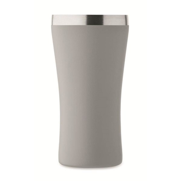 Obrázky: Malý termohrnek z rec. nerezu 160 ml, šedý, Obrázek 6
