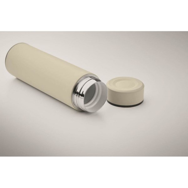 Obrázky: Bílá termoska z rec.nerezové oceli 420 ml, Obrázek 2