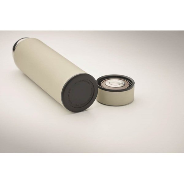 Obrázky: Bílá termoska z rec.nerezové oceli 420 ml, Obrázek 4