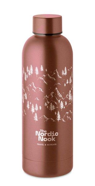 Obrázky: Dvoustěnná recykl. nerez láhev 0,5l, měděná, Obrázek 6