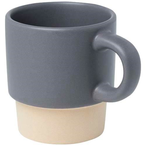 Obrázky: Šedý matný stohovatelný šálek na espresso 130ml