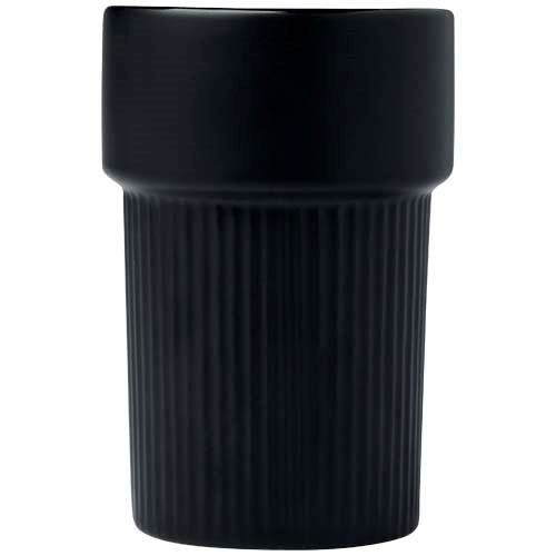 Obrázky: Černý 340ml keram. hrnek s bambusovým návlekem, Obrázek 4