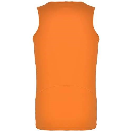 Obrázky: Andre 140 pánské triko bez rukávů fluor.oranžové XL, Obrázek 2