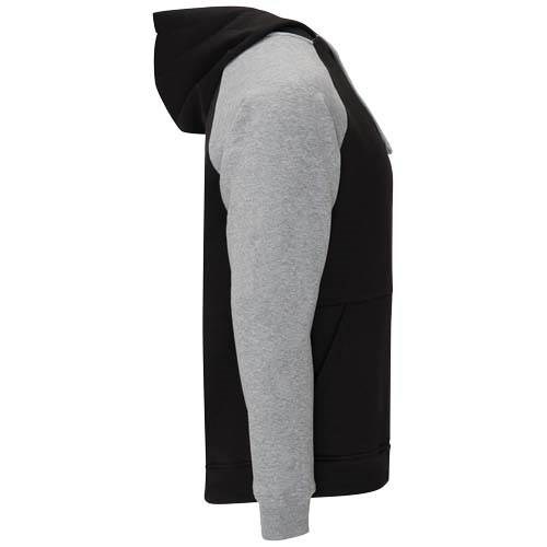 Obrázky: Unisex mikina s kapucí Badet 280 černo/ šedá XL, Obrázek 4