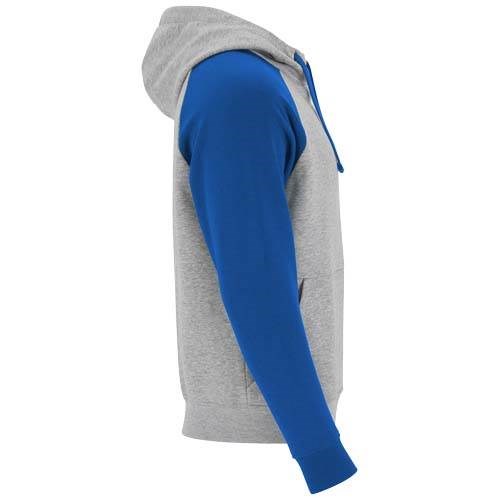 Obrázky: Unisex mikina s kapucí Badet 280 šedá/ kr.modrá 3XL, Obrázek 4