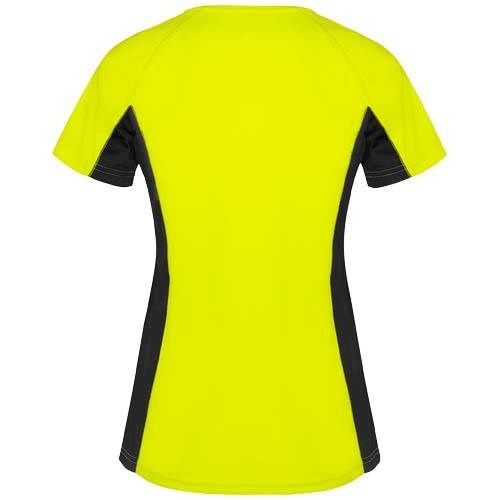Obrázky: Shanghai 140 dám. sport. triko fluor.žlutá/černá XL, Obrázek 2