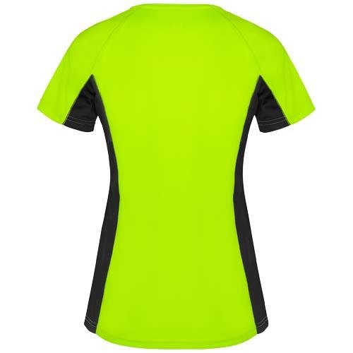 Obrázky: Shanghai 140 dám. sport.triko fluor.zelená/černá XL, Obrázek 2