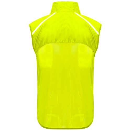 Obrázky: Jannu unisex lehká běžecká vesta fluor.žlutá S, Obrázek 2