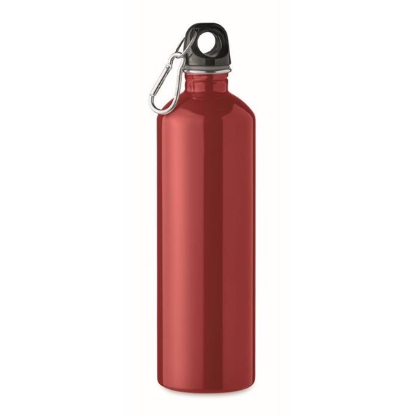 Obrázky: Jednostěnná nerezová láhev 750 ml, červená