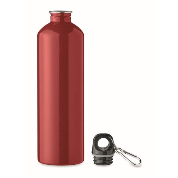 Obrázky: Jednostěnná nerezová láhev 750 ml, červená, Obrázek 2