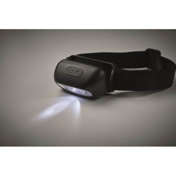 Obrázky: Černá dobíjecí čelovka s 1 LED diodou (50lumenů), Obrázek 4