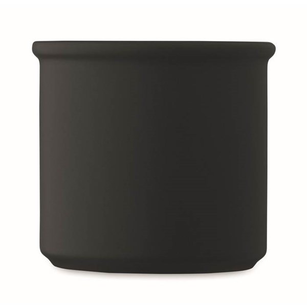 Obrázky: Matný keramický hrnek 300 ml s ouškem, černý, Obrázek 4