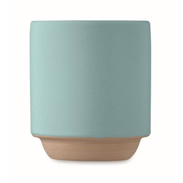 Obrázky: Keramický stohovat. hrnek s uchem 170ml,petrolejový, Obrázek 5